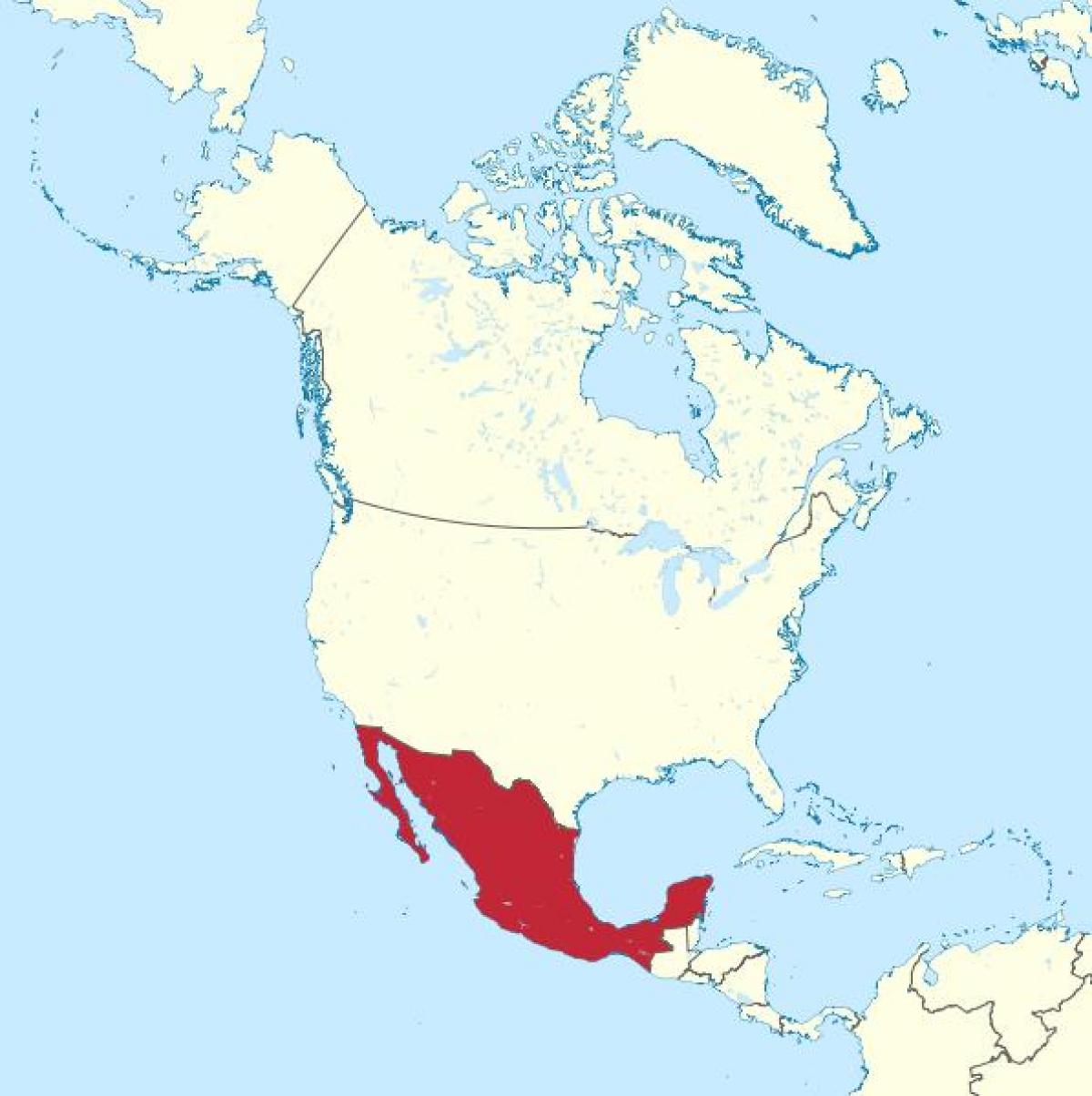 Mexico en amerika kaart bekijken