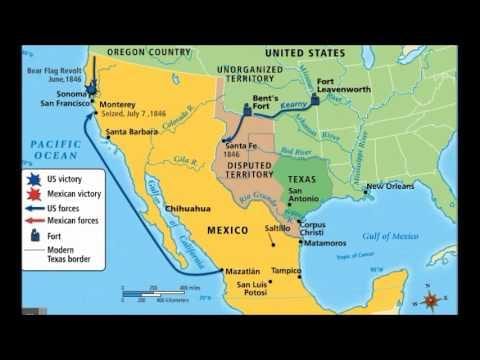 de mexicaanse oorlog kaart