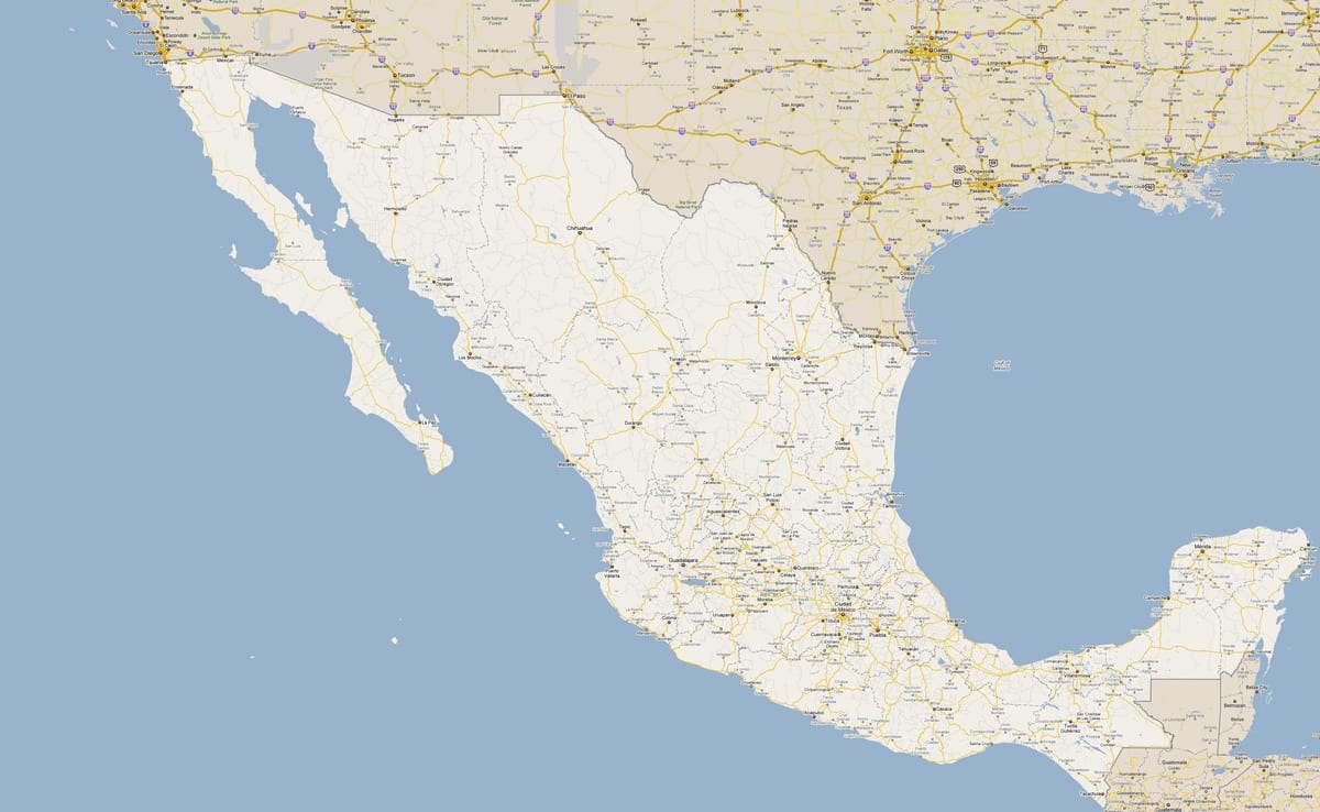 kaart van Mexico stadion