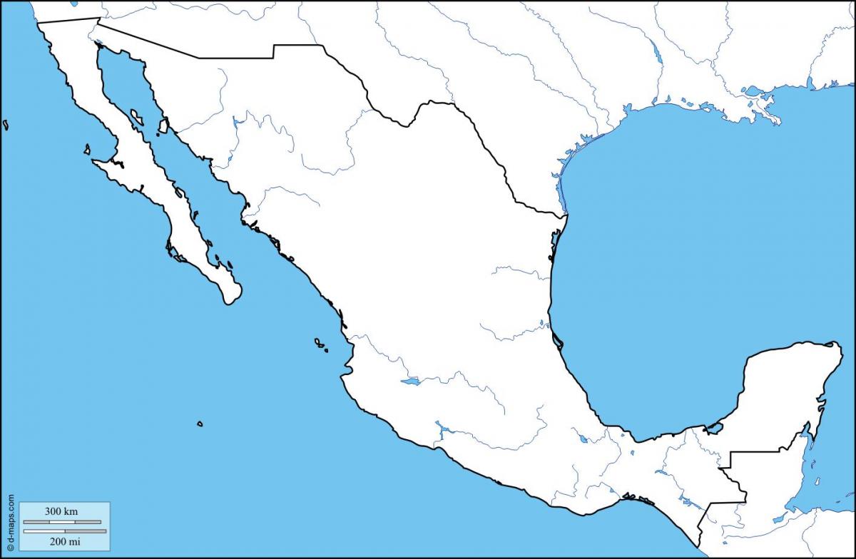 kaart overzicht van Mexico