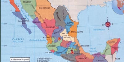 Azteekse kaart van Mexico
