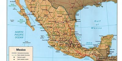 Mexico originele kaart