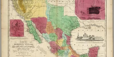 Mexico kaart oude