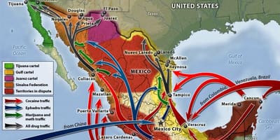 Mexicaanse drugsoorlog kaart