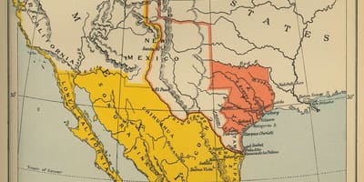 Kaart van Mexico 1700
