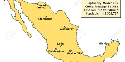 Mexico kaart land