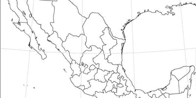 Mexico kaart leeg