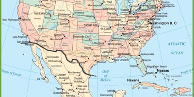 Kaart us Mexico