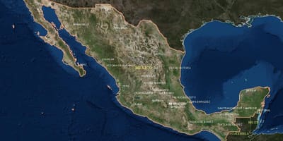 Satelliet kaart Mexico