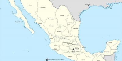 Staten van Mexico kaart