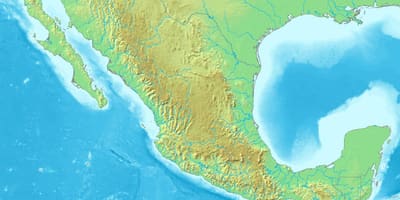 Kaart van Mexico terrein