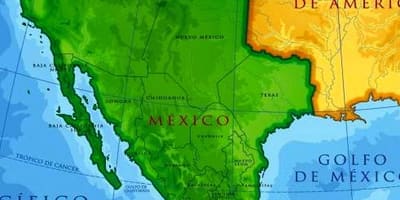 Het oude Mexico kaart